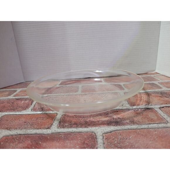 Vintage USA GLASBAKE 245 Pie Pan Plate Dish Baking Clear Glass 10” Round - Picture 1 of 5